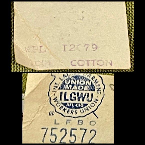 ▪️VTG▪️ALFRED WERBER▪️ILGWU▪️1960's 1970's Floral Lace Overlay Cotton Midi Dress - Picture 7 of 8